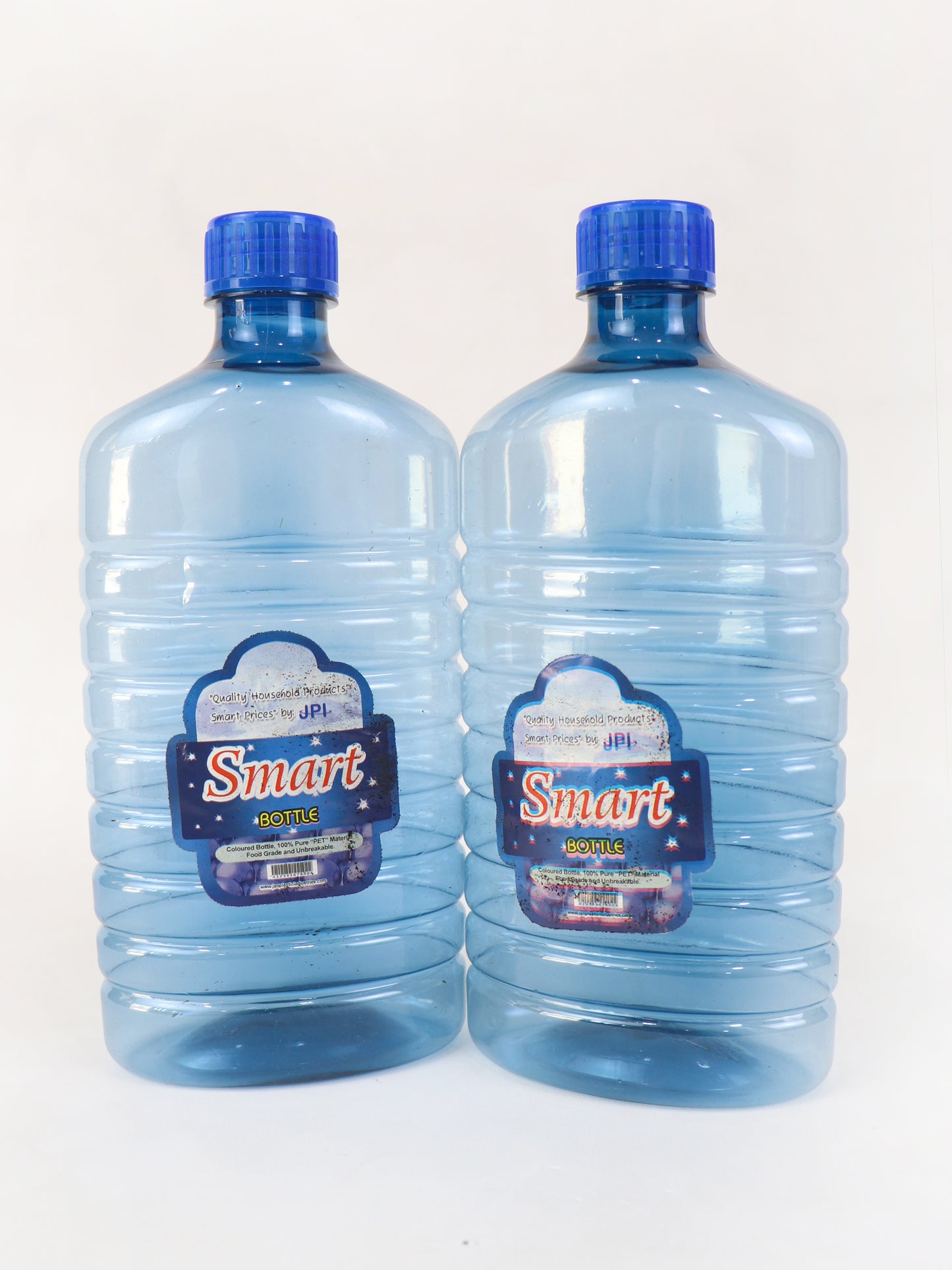 Smart Round Transparent Water Bottle Blue