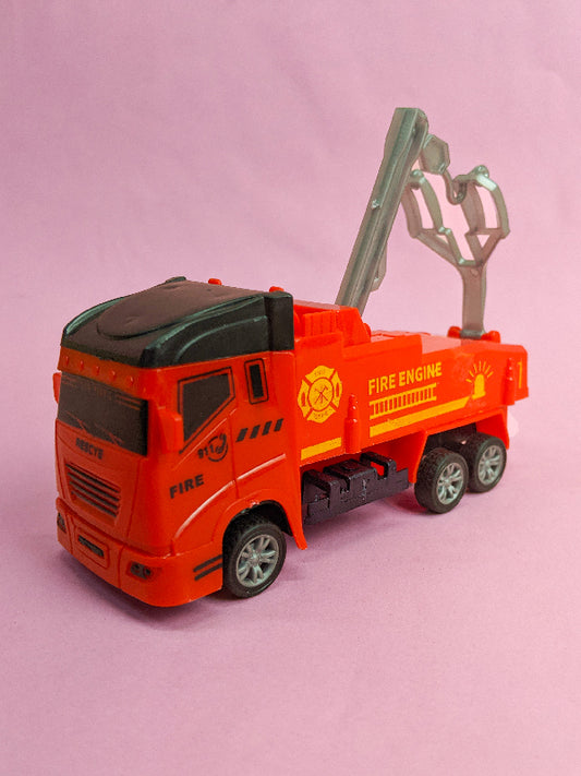 1Pcs Fire Brigade Pull Back Friction Truck - Mult design