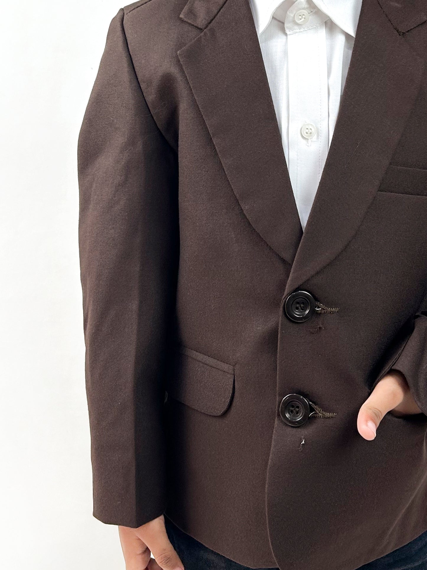 3Yrs - 7Yrs Dark Brown Casual Coat Blazer For Boys / School Uniform Blazer CB01