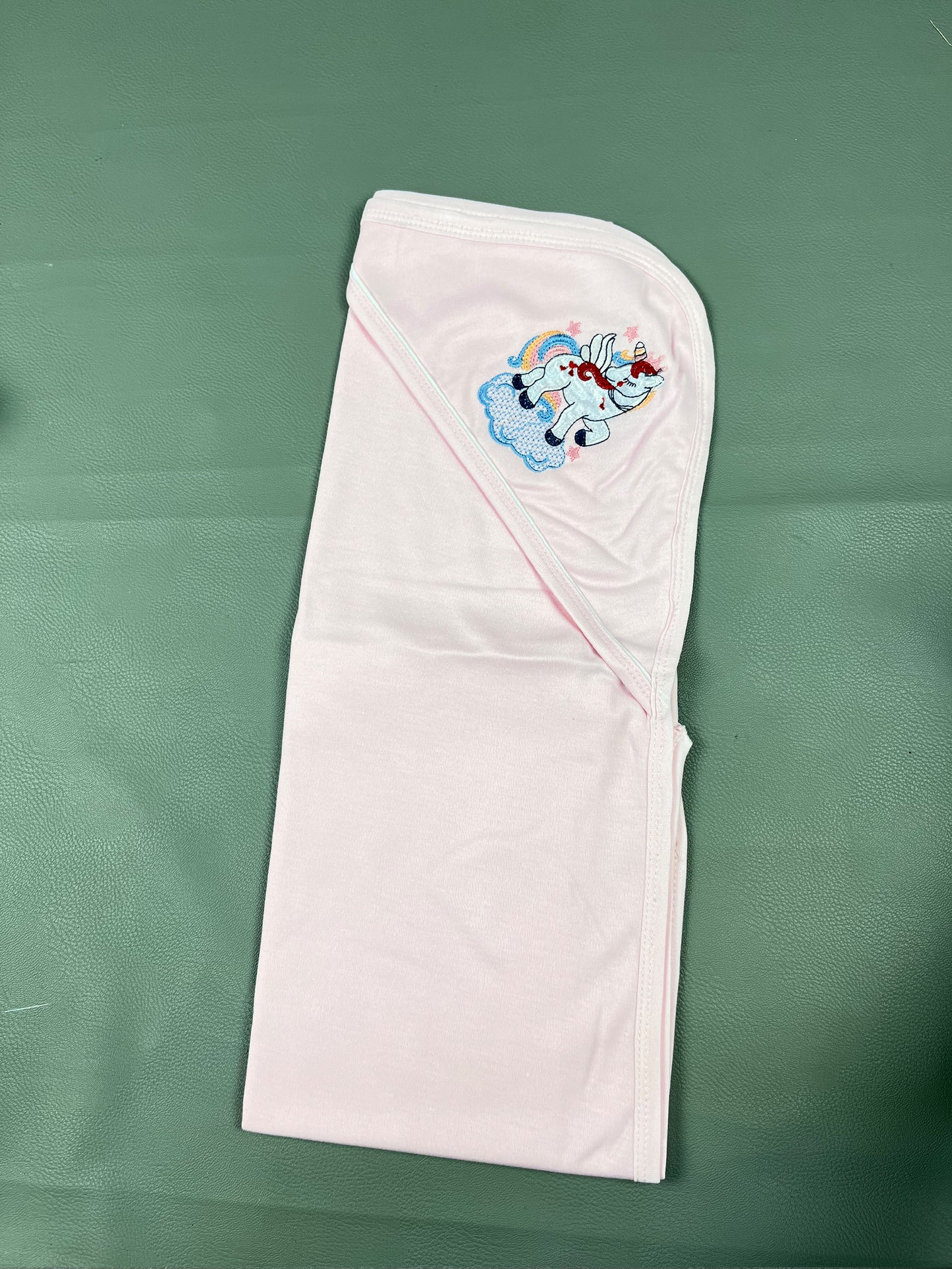 Light Pink Unicorn Wrapping Sheet For Newborn NWS15