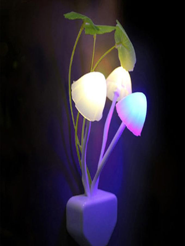 Night Light Colorful Sensor LED Mushroom Light