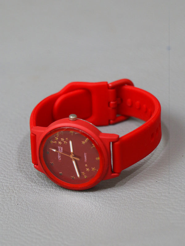 Red Stylish Wrist Watch for Women WW27