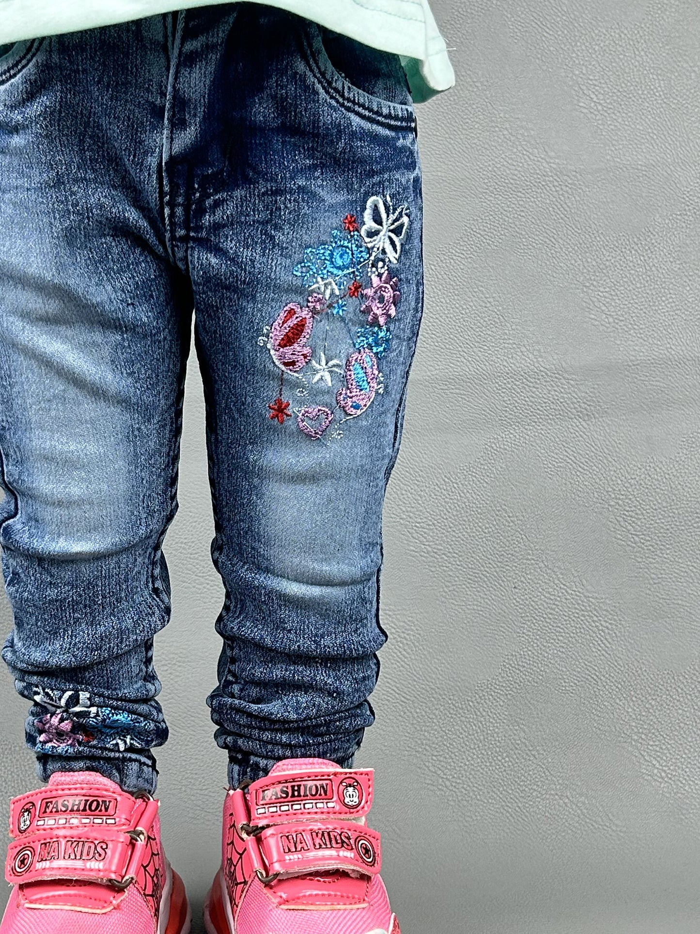 3Yrs - 13Yrs Light Blue Stretchable Denim Jeans For Girls GJ07