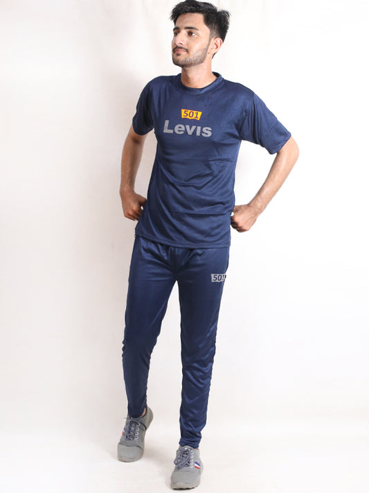 MTRS02 HG Men's Track Suit LS Navy Blue