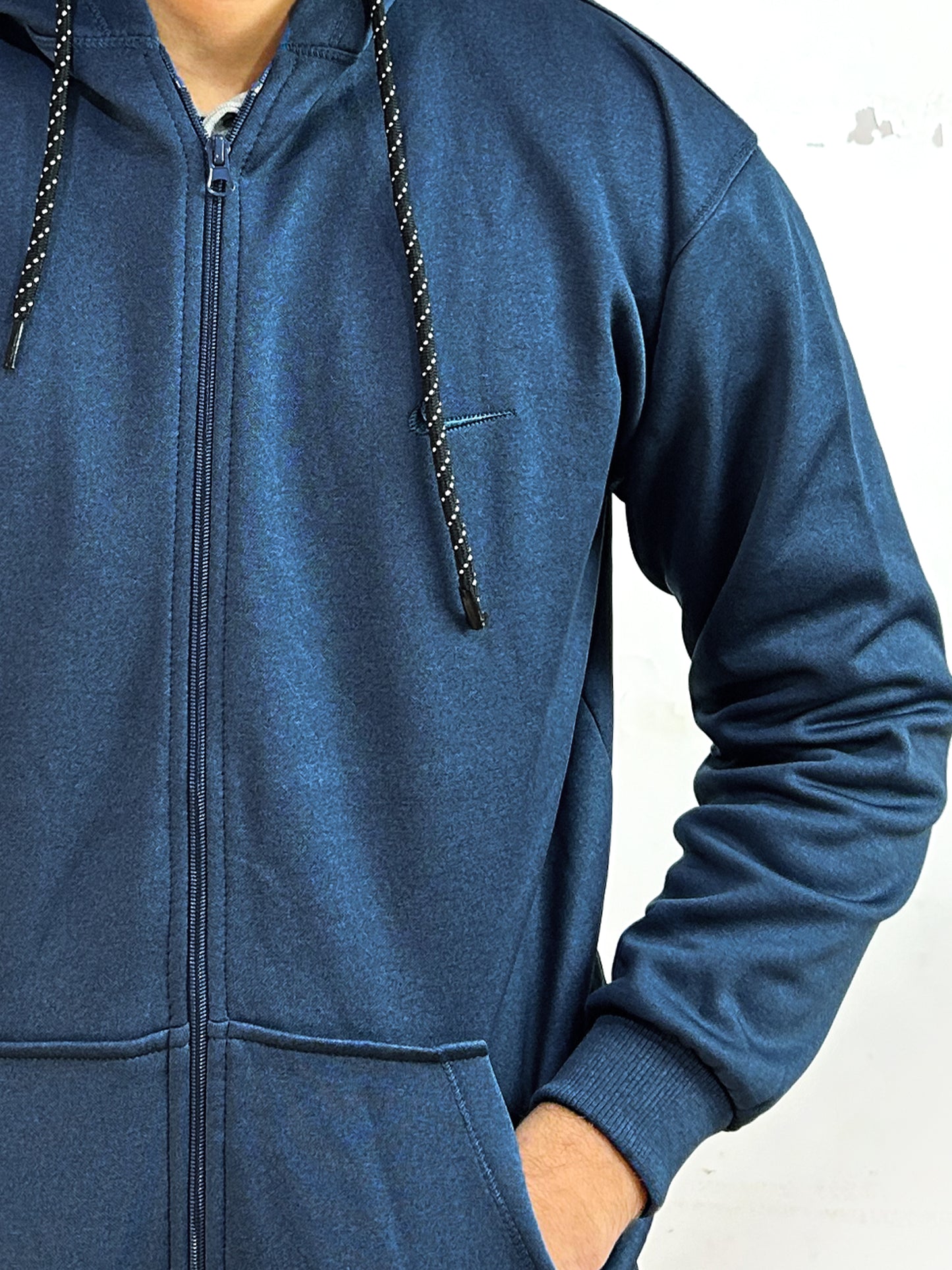 Blue Zipper Hoodie For Men MG MH18