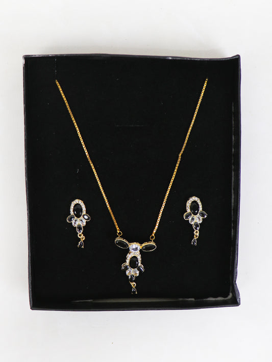 Fancy Necklace D-31 Black