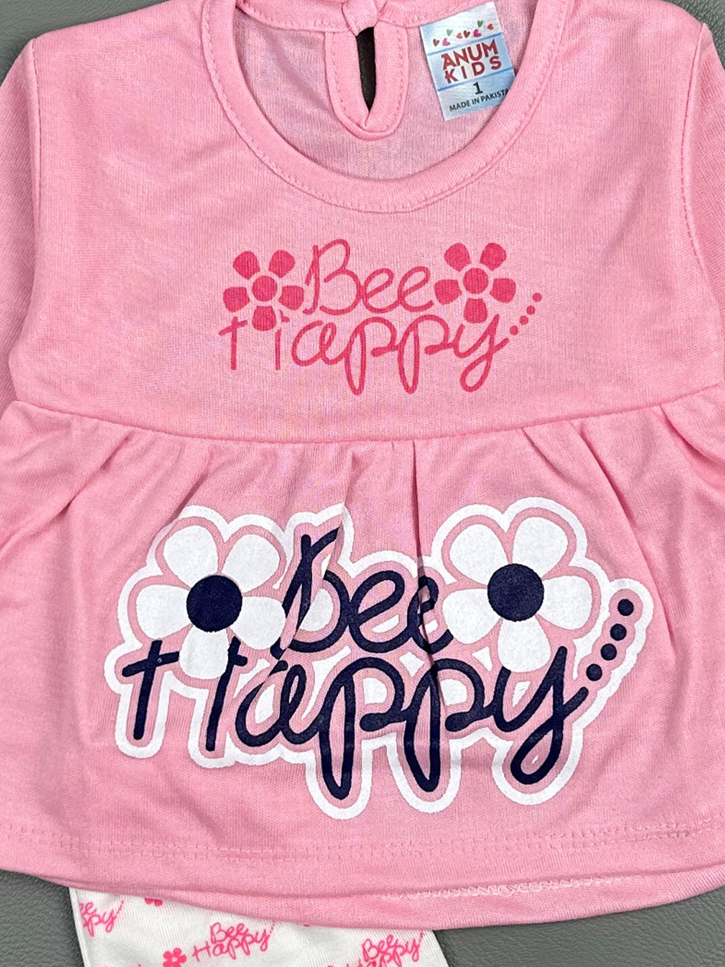 3Mth - 9Mth Be Happy Pink Baby Suit For Newborn NBS250