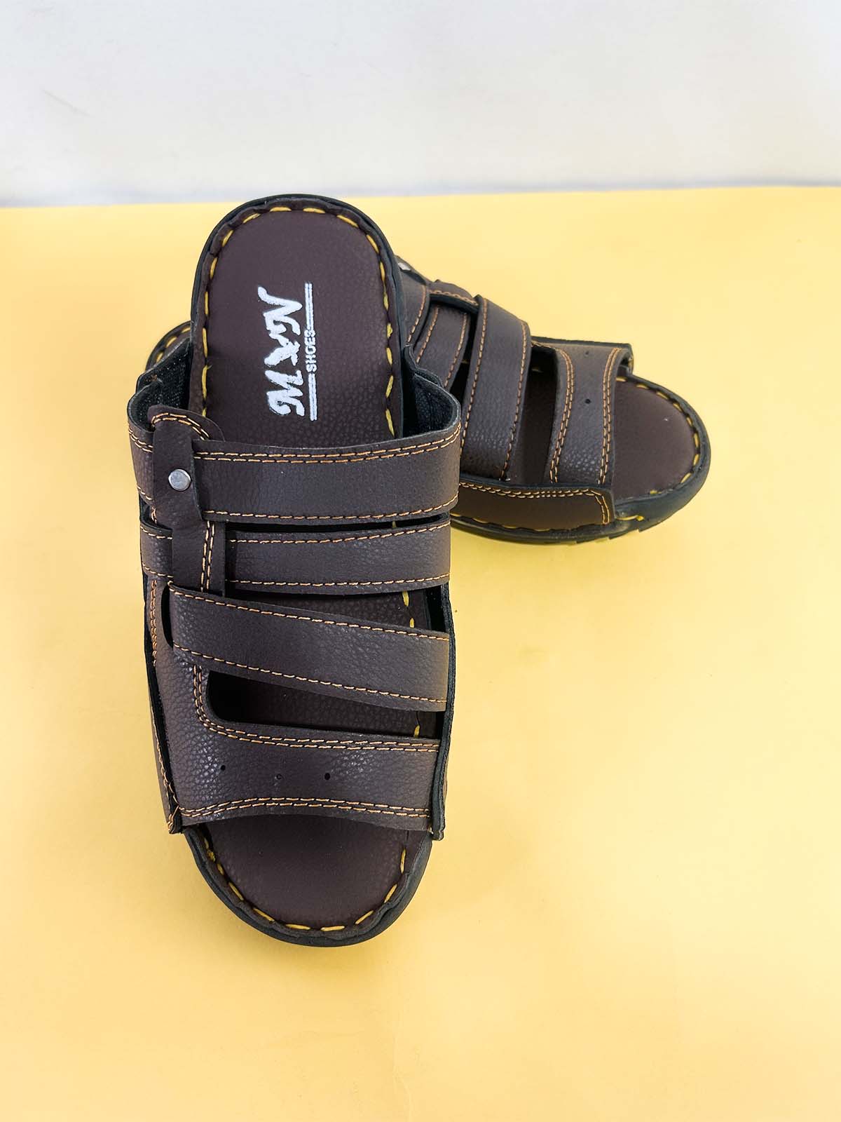 Brown Casual Slippers for Men MC138