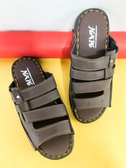 Brown Casual Slippers for Men MC138
