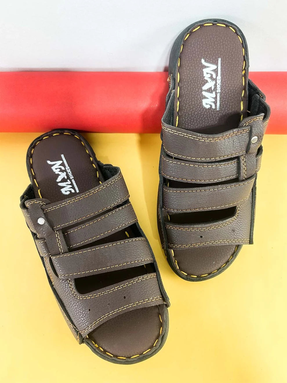 Pack of 2 Multicolor & Multidesign Casual Slippers for Men MC175