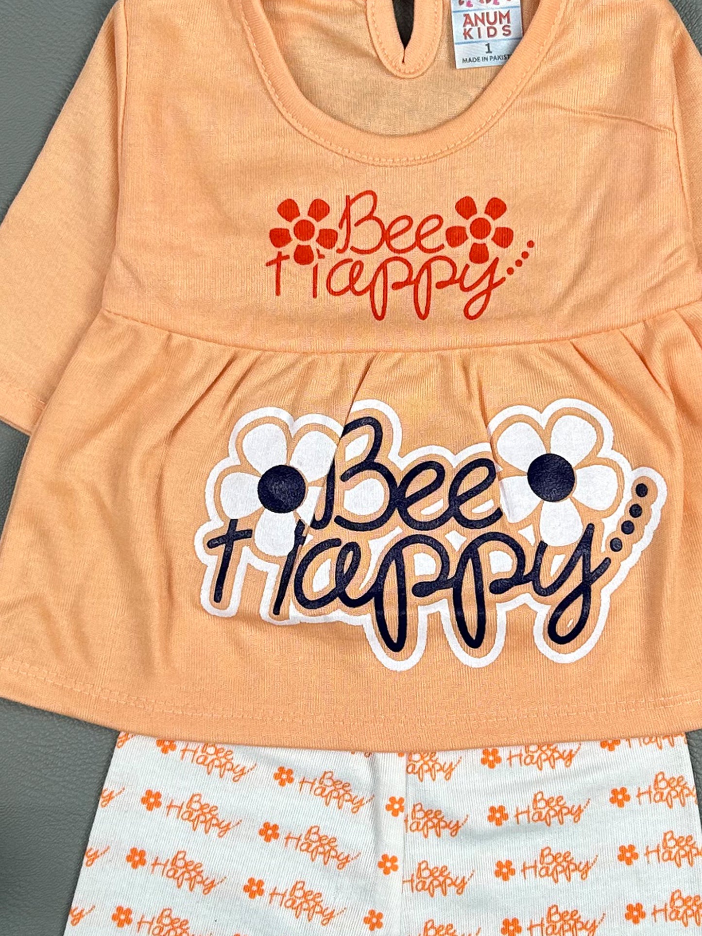 3Mth - 9Mth Be Happy Light Orange Baby Suit For Newborn NBS252