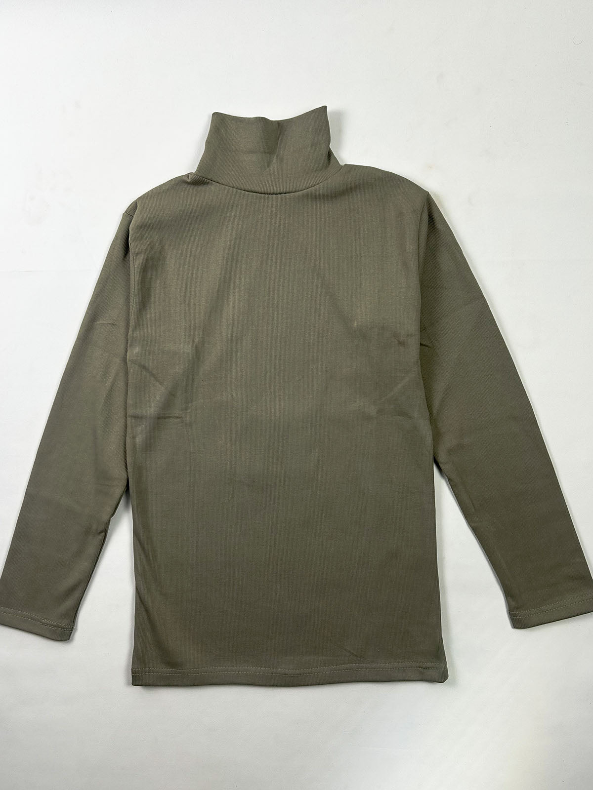Men's Green Plain High Neck MH13