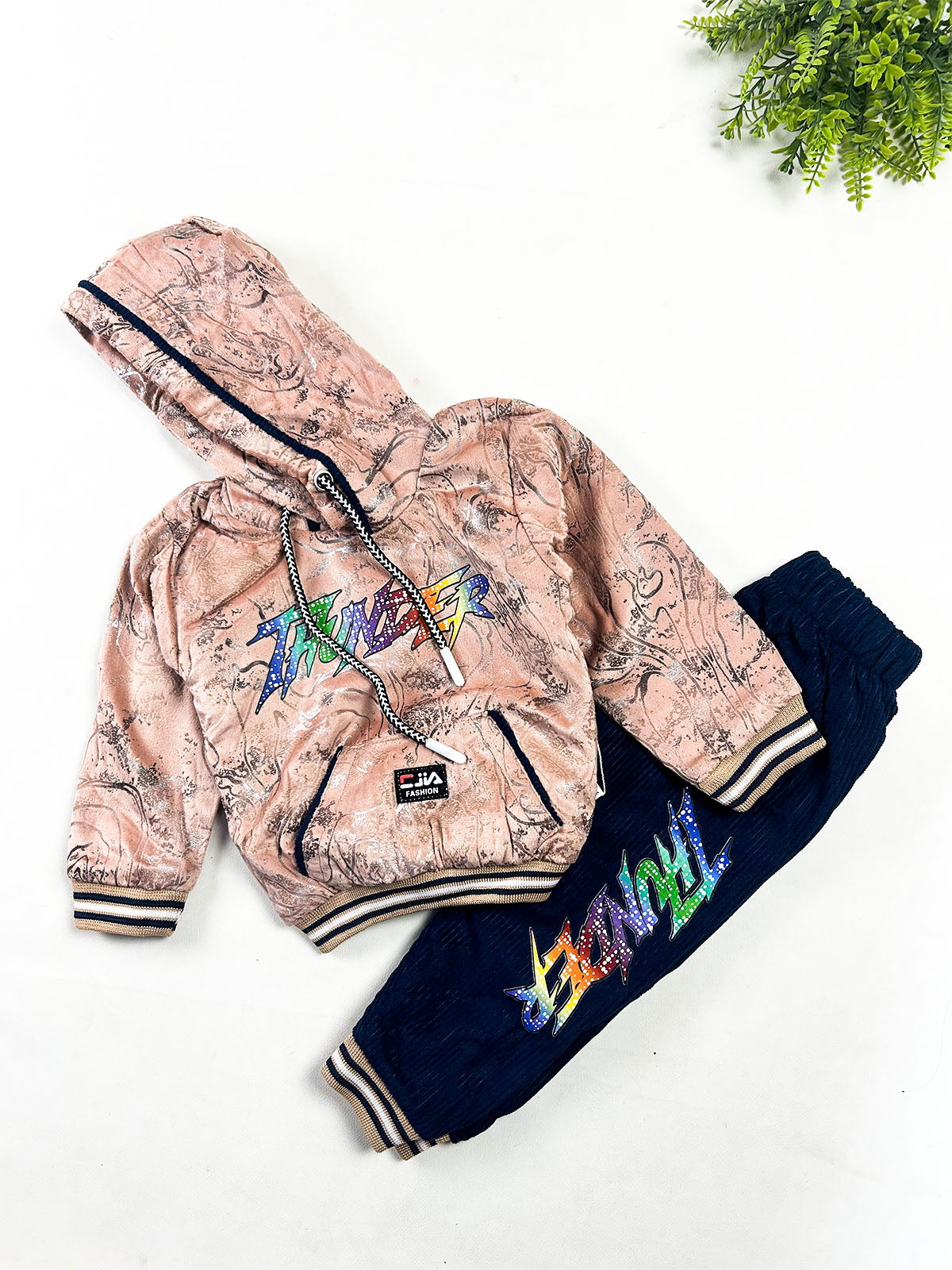 2Yrs - 5Yrs Thunder Light Peach Suit For Kids BS857