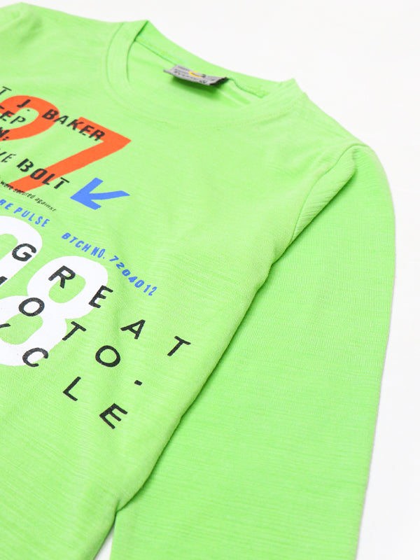 AJ Boys T-Shirt 3 Yrs - 8 Yrs 27 Light Green