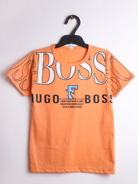 ATT Boys T-Shirt 5 Yrs - 10 Yrs Boss Orange