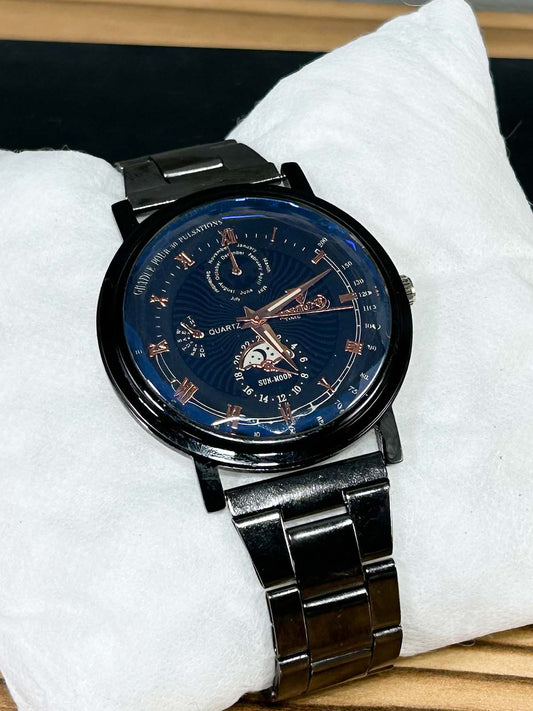 Black Stainless Steel Watch For Men MW159