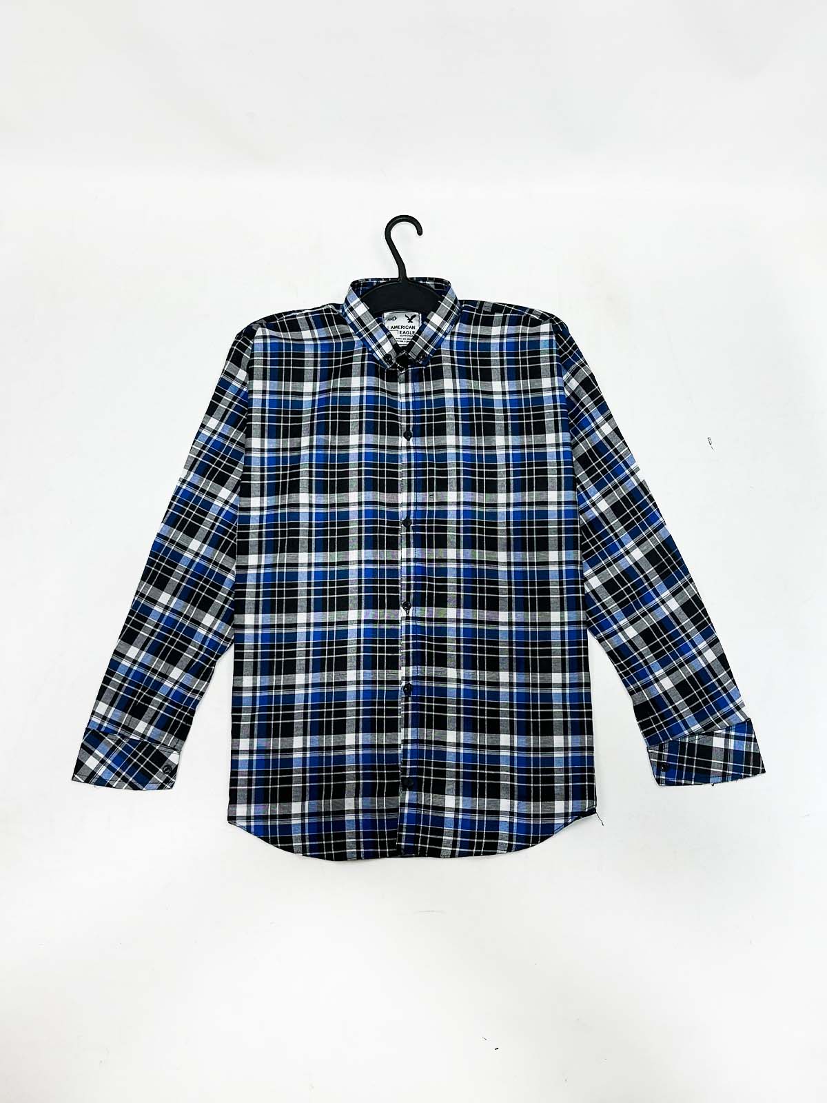 B Blue Checks Casual Shirt For Men MCS134