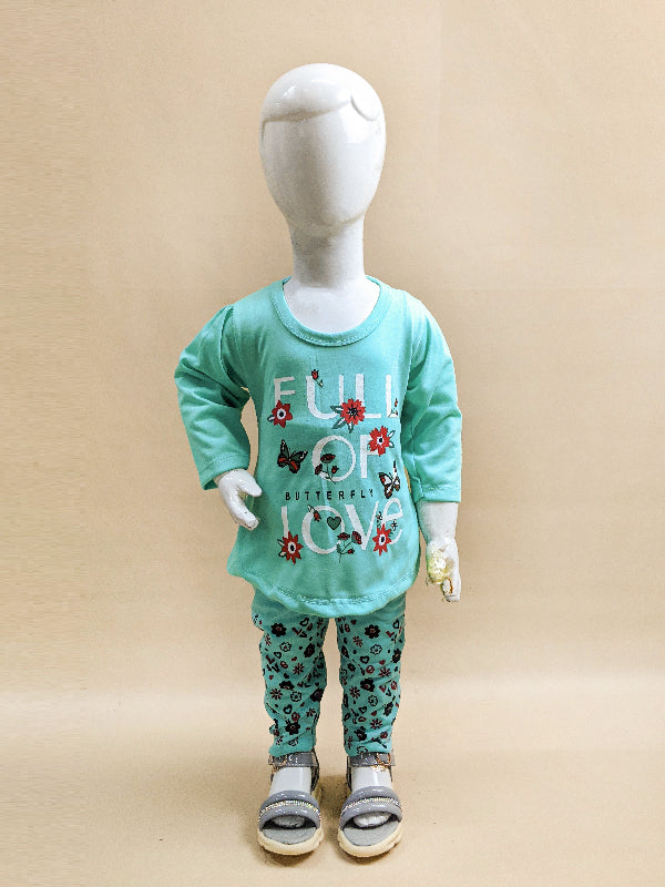 1Yr - 4Yrs Love Ferozi Suit For Girls RG GS74