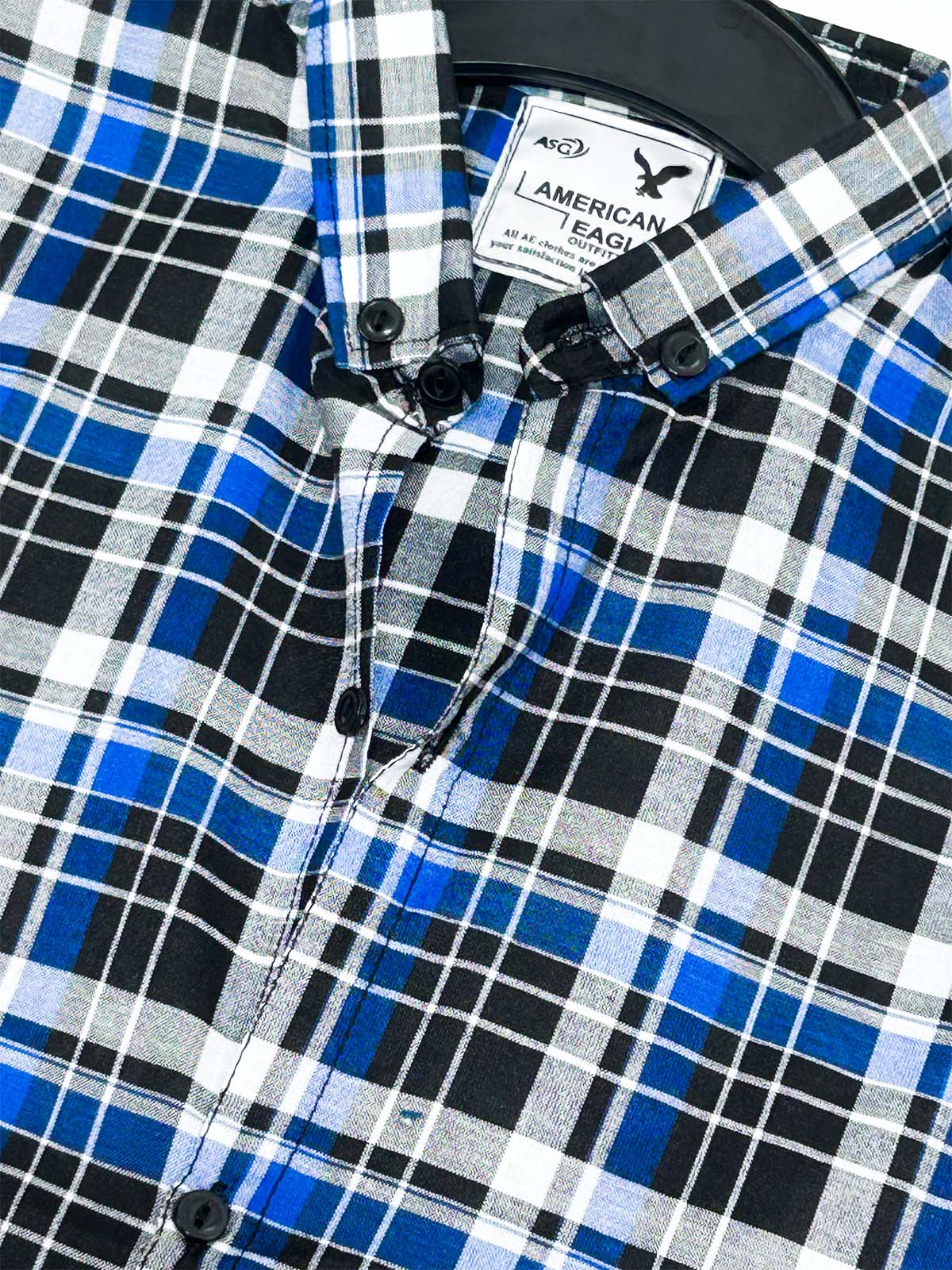 B Blue Checks Casual Shirt For Men MCS134