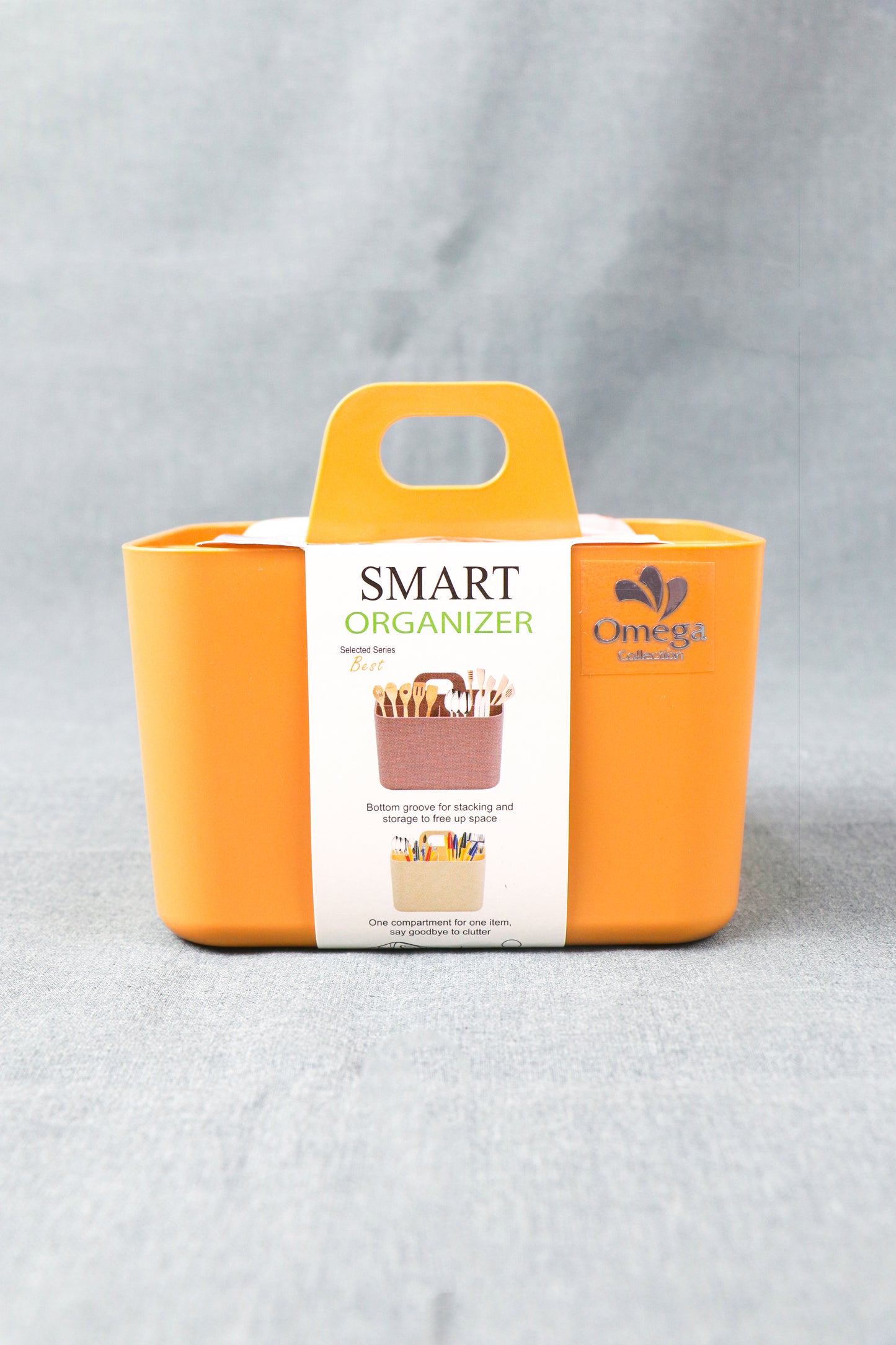 3 Compartments Brown Portable Storage Box