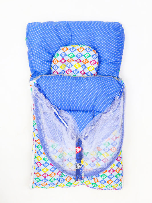 NV 2Pcs Newborn Baby Sleeping Bag With Mosquito Net 02 Blue