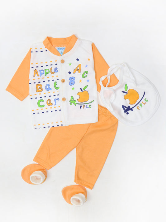 HG Newborn 5Pcs Gift Set 0Mth - 3Mth Apple Light Orange