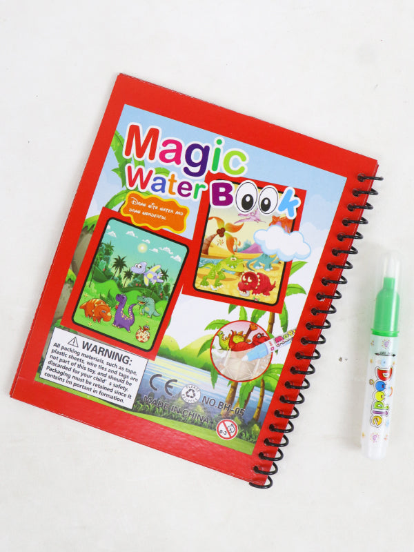 Magic Water Book for Kids Deno Design Red