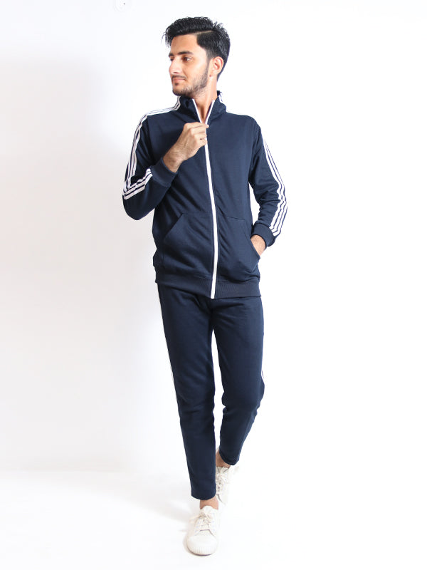 Men's 3-Stripes Track Suit Navy Blue