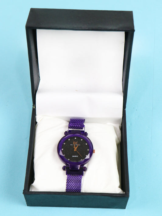 WW25 Stylish Wrist Watch for Women EK Purple