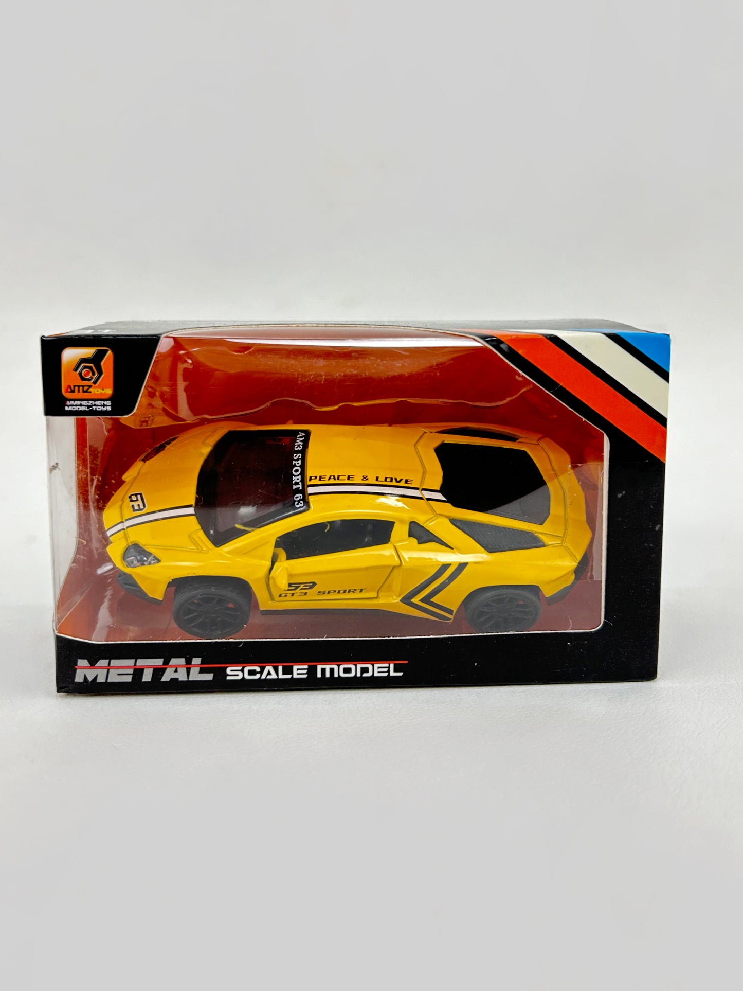 4312 Yellow Alloy Die-Cast Metal Car KTY95