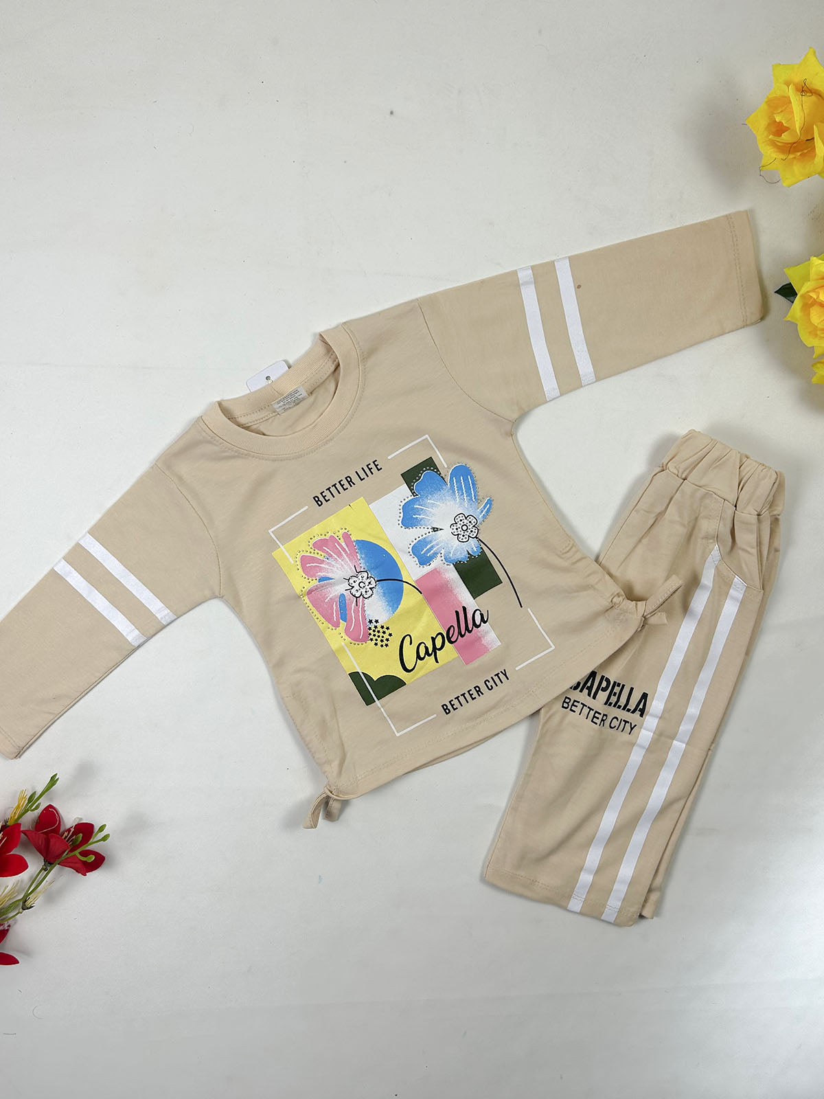 1Yr - 4Yrs Light Brown Capella Suit For Girls GS582
