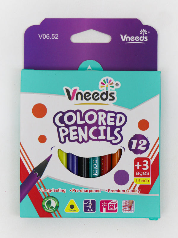 Vneeds Set of 12 Small Color Pencils