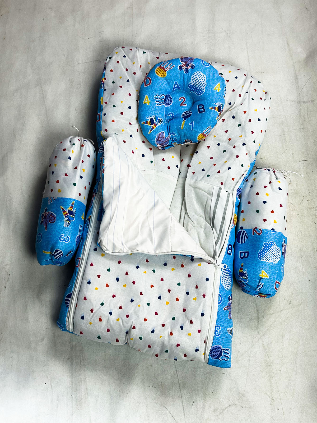 0Mth - 3Mth Sky Blue 4Pcs Gift Set for Newborn NBGS392