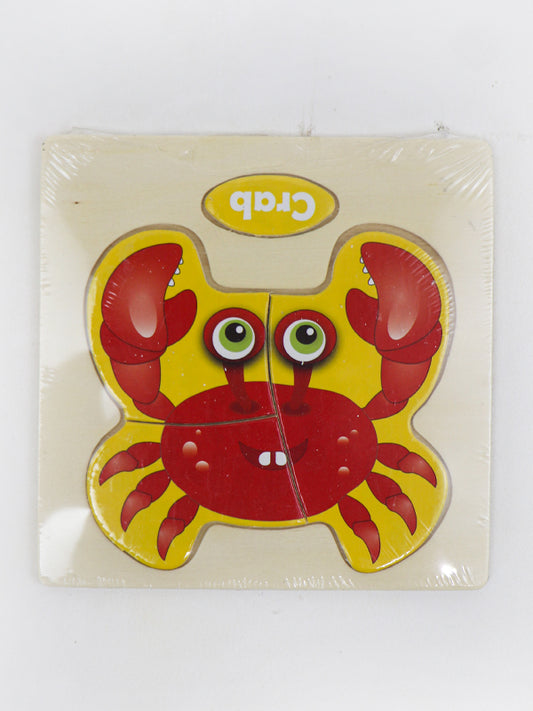 Wooden Crab Decorative Art Jigsaw Puzzle for Kids