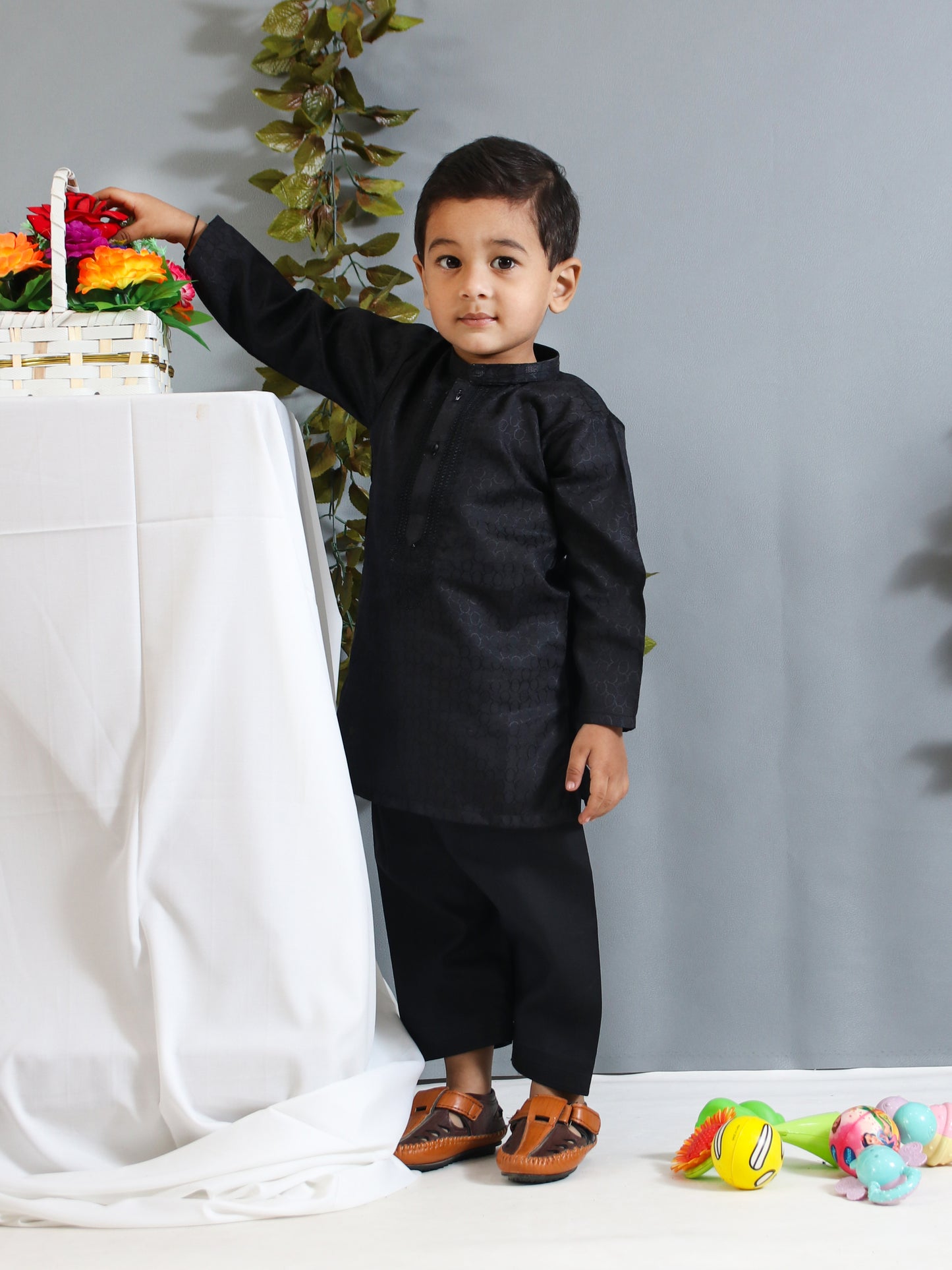 IQ Boys Kameez Shalwar Suit 2Yrs - 14Yrs Black