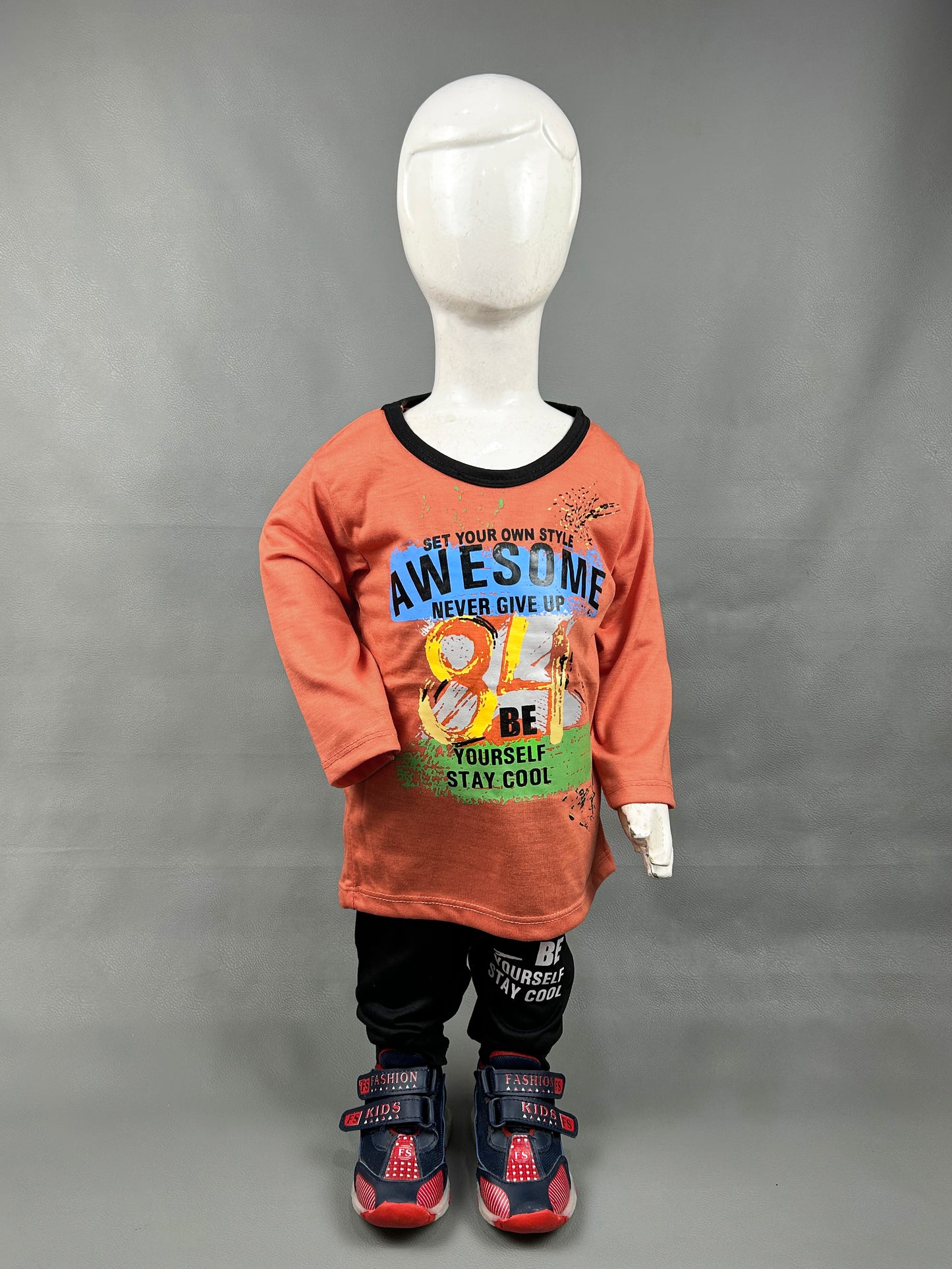 1Yr - 4Yrs Awesom Orange Suit For Kids RG BS111
