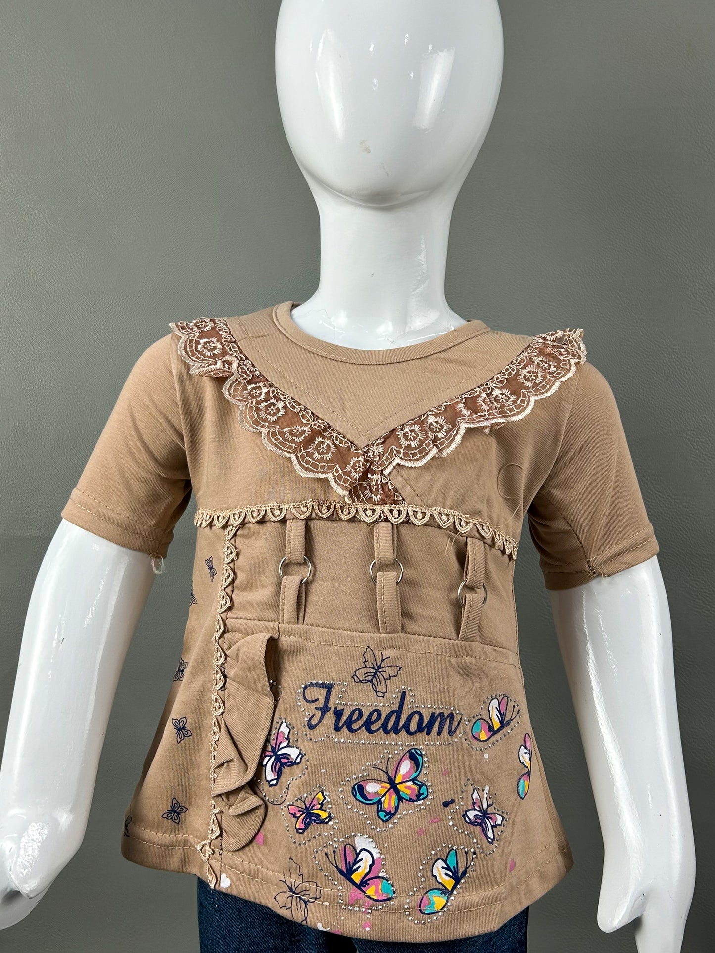1Yr - 7Yrs Light Brown Freedom Suit For Girls RZ GS121