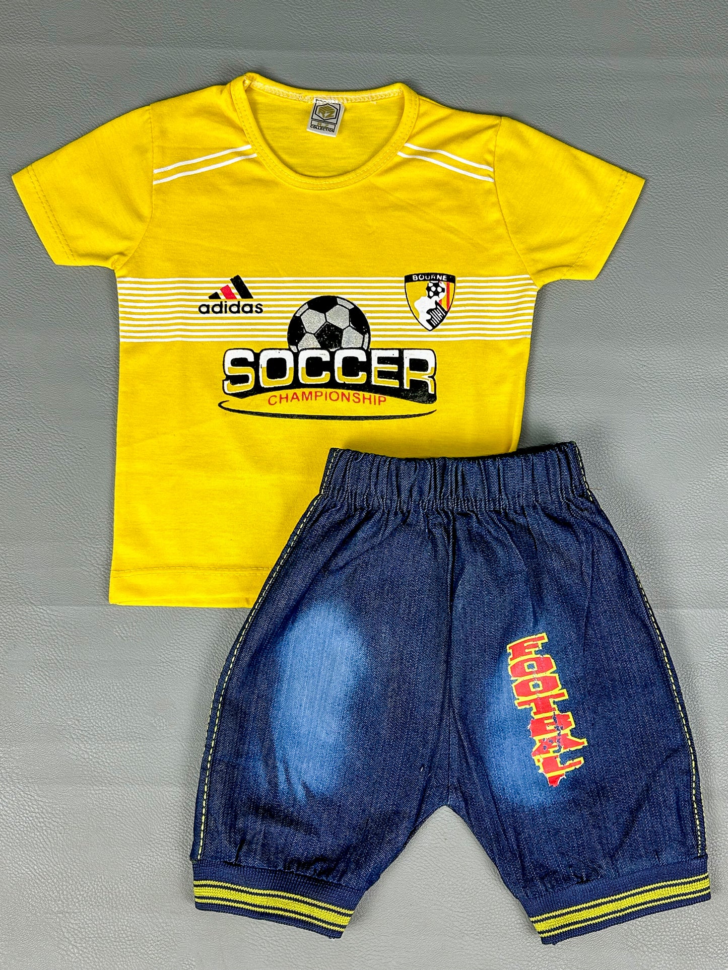 1Yr - 4Yrs Soccer Yellow Suit For Kids RZ BS270