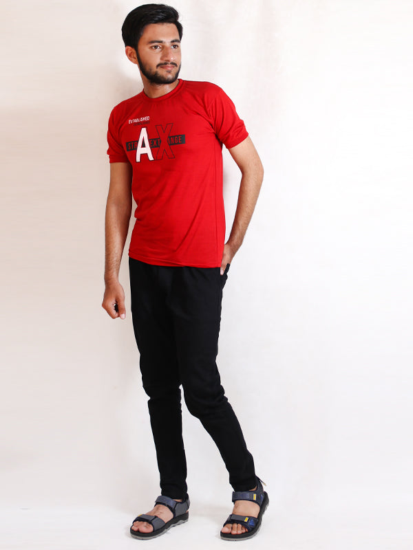 AH Men's T-Shirt AX Red