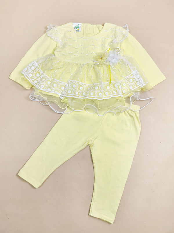 3Mth - 9Mth Light Yellow Baby Suit For Newborn NBS150