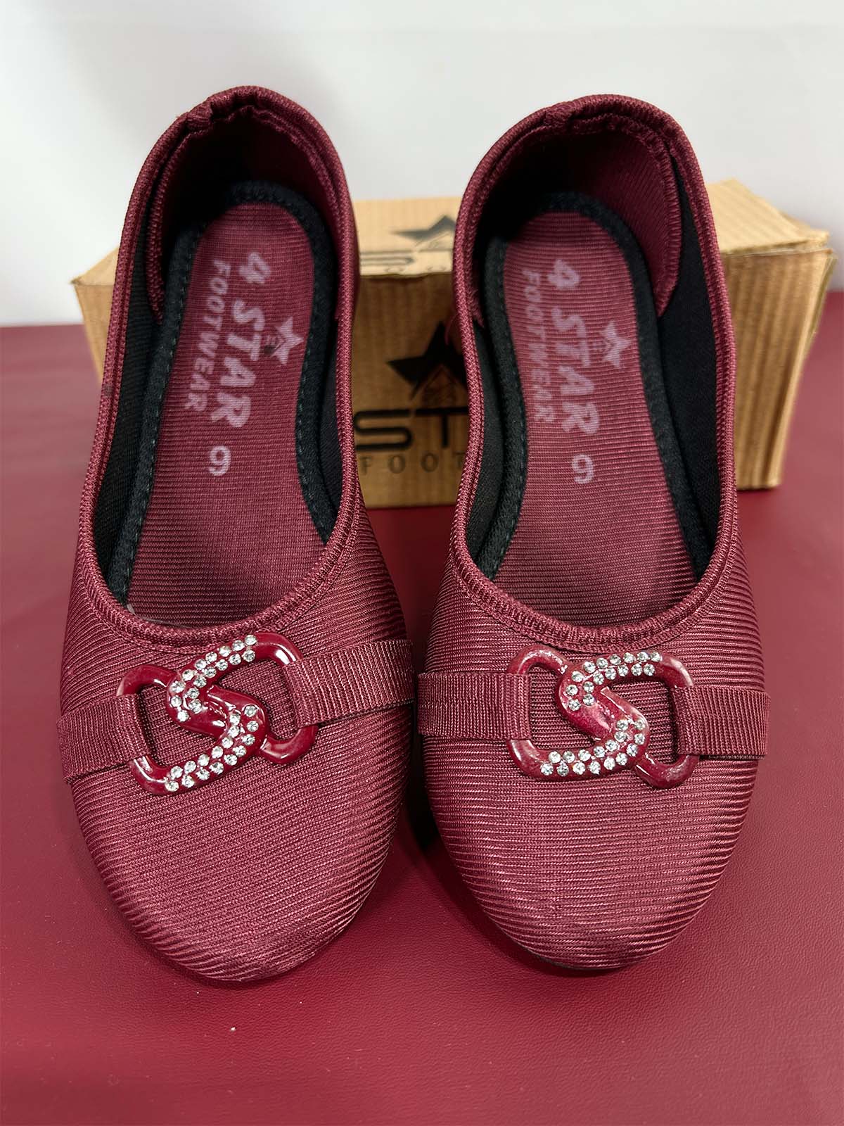 Maroon Casual Pumps For Women WP14