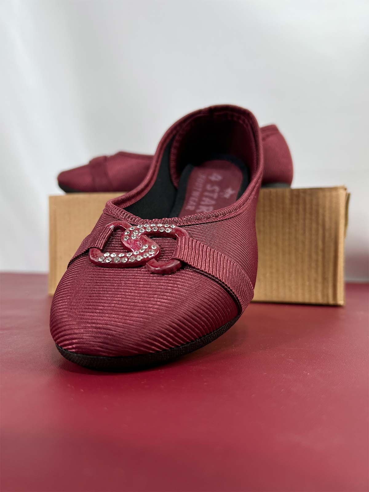 Maroon Casual Pumps For Women WP14