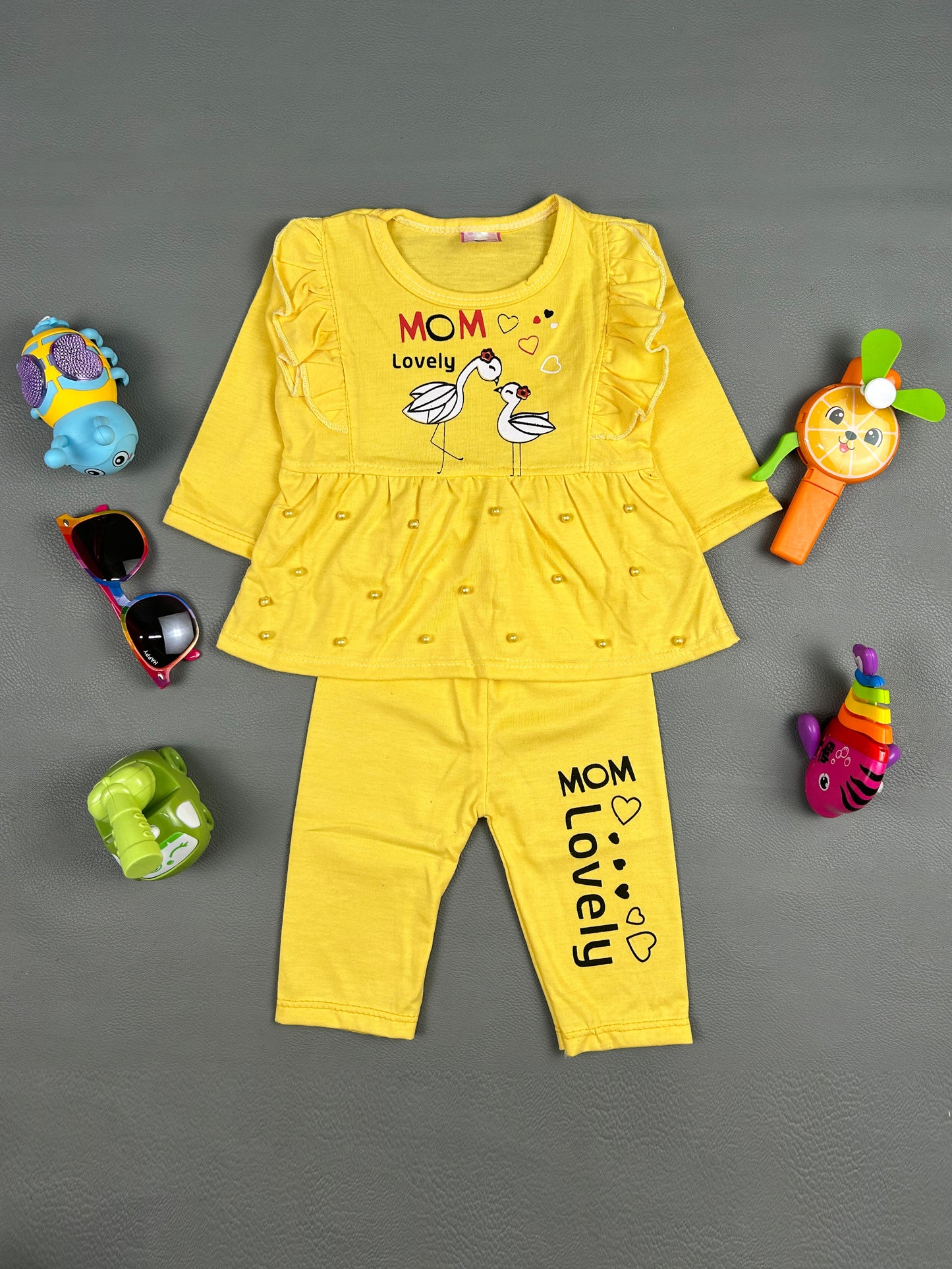 3Mth - 9Mth Lovely Yellow Baby Suit For Newborn NBS253