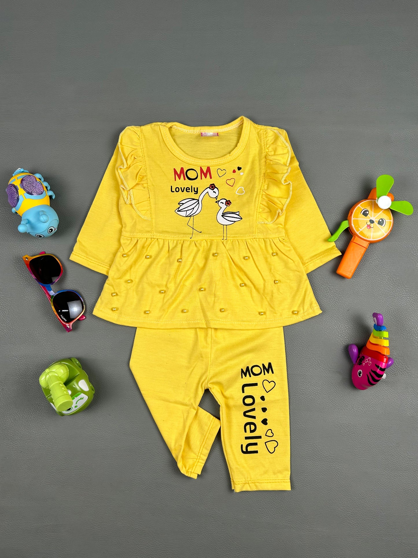 3Mth - 9Mth Lovely Yellow Baby Suit For Newborn NBS253