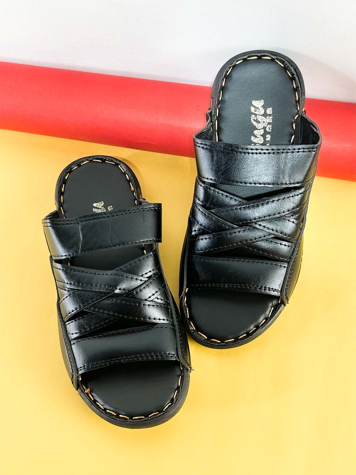 Black Casual Slippers for Men MC143