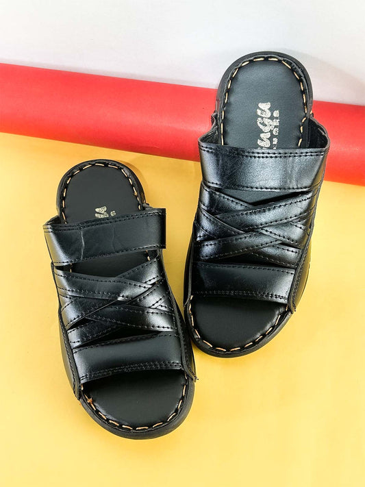Black Casual Slippers for Men MC143