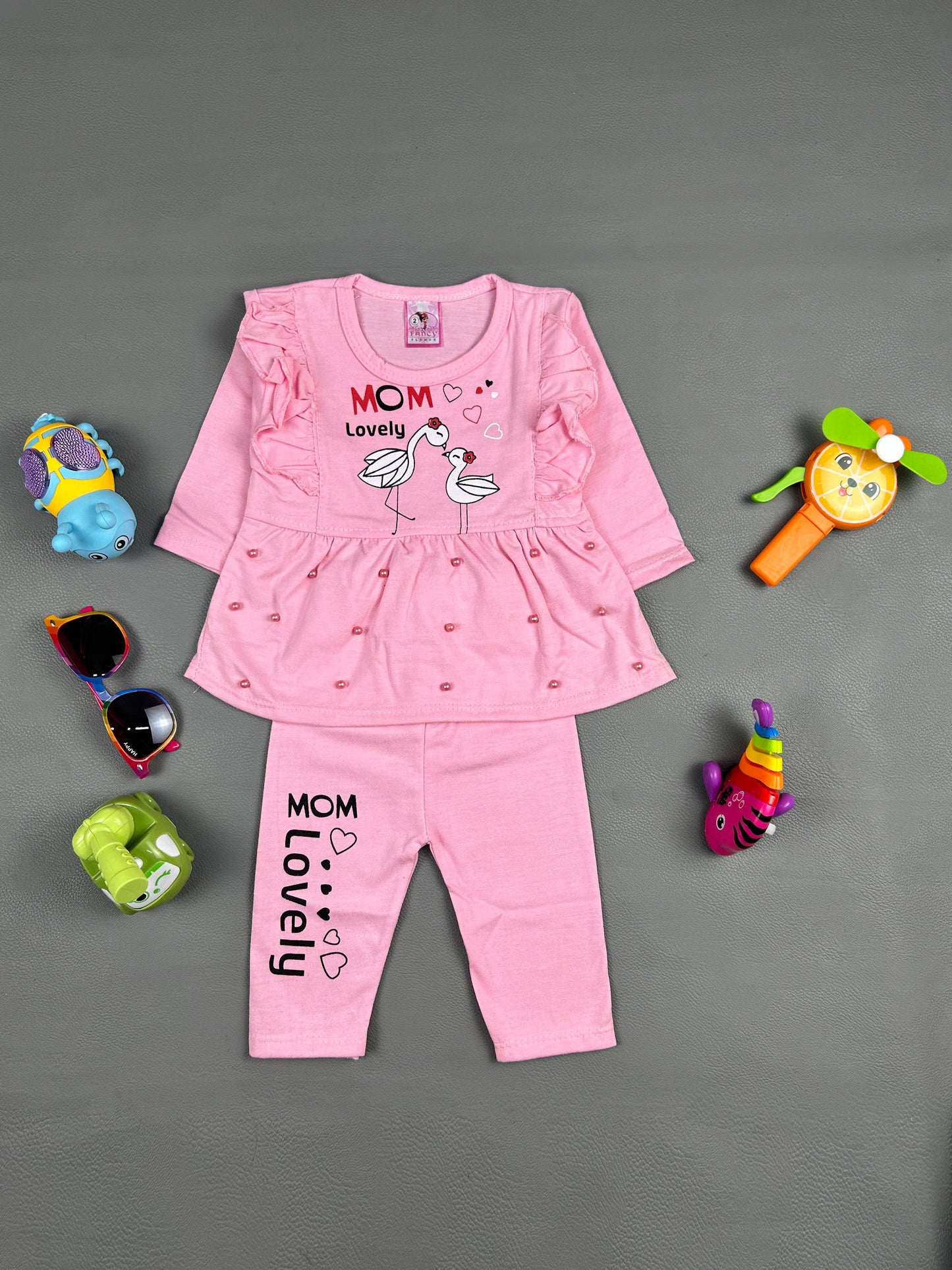 3Mth - 9Mth Lovely Pink Baby Suit For Newborn NBS254