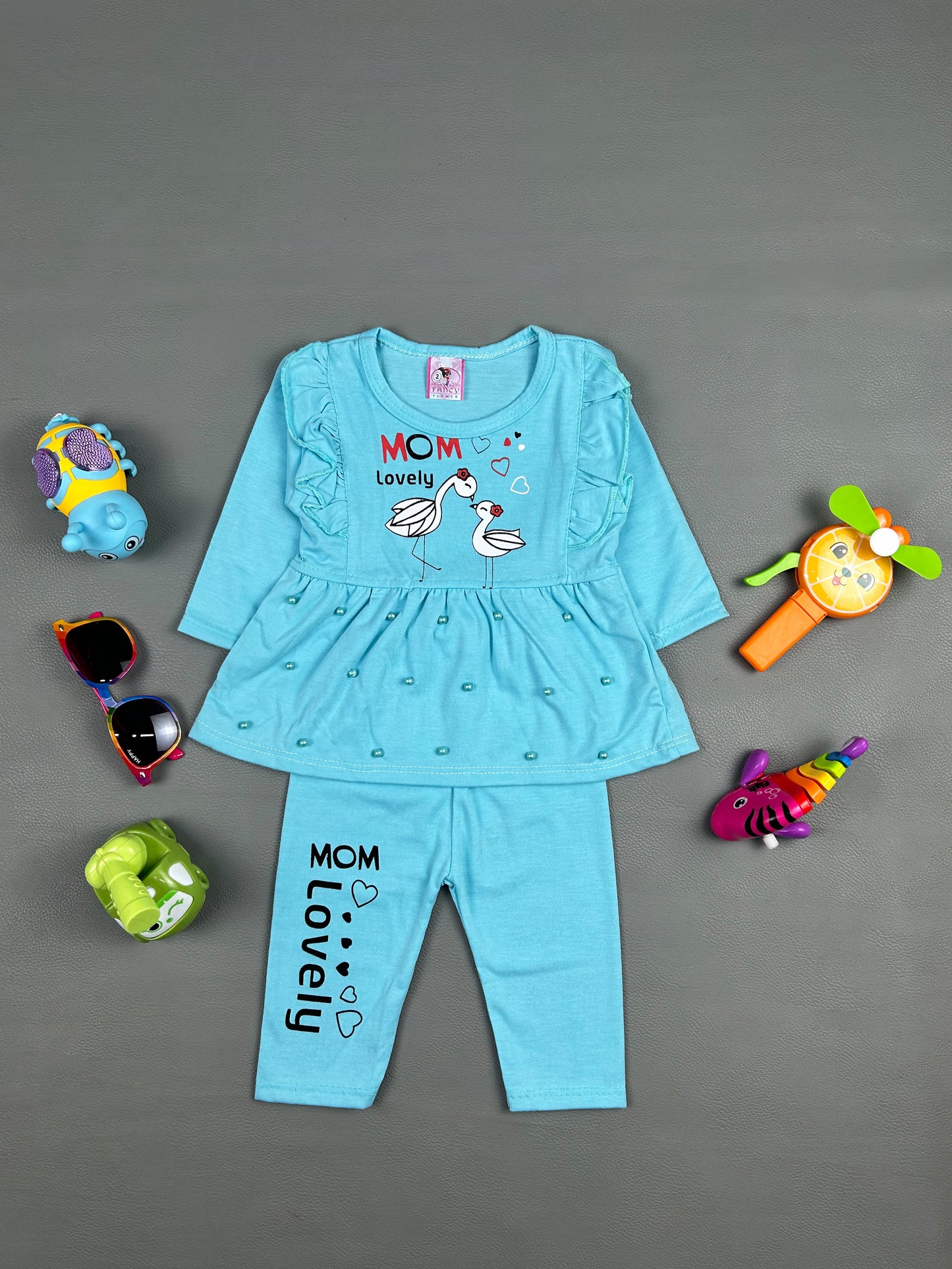 3Mth - 9Mth Lovely Blue Baby Suit For Newborn NBS255