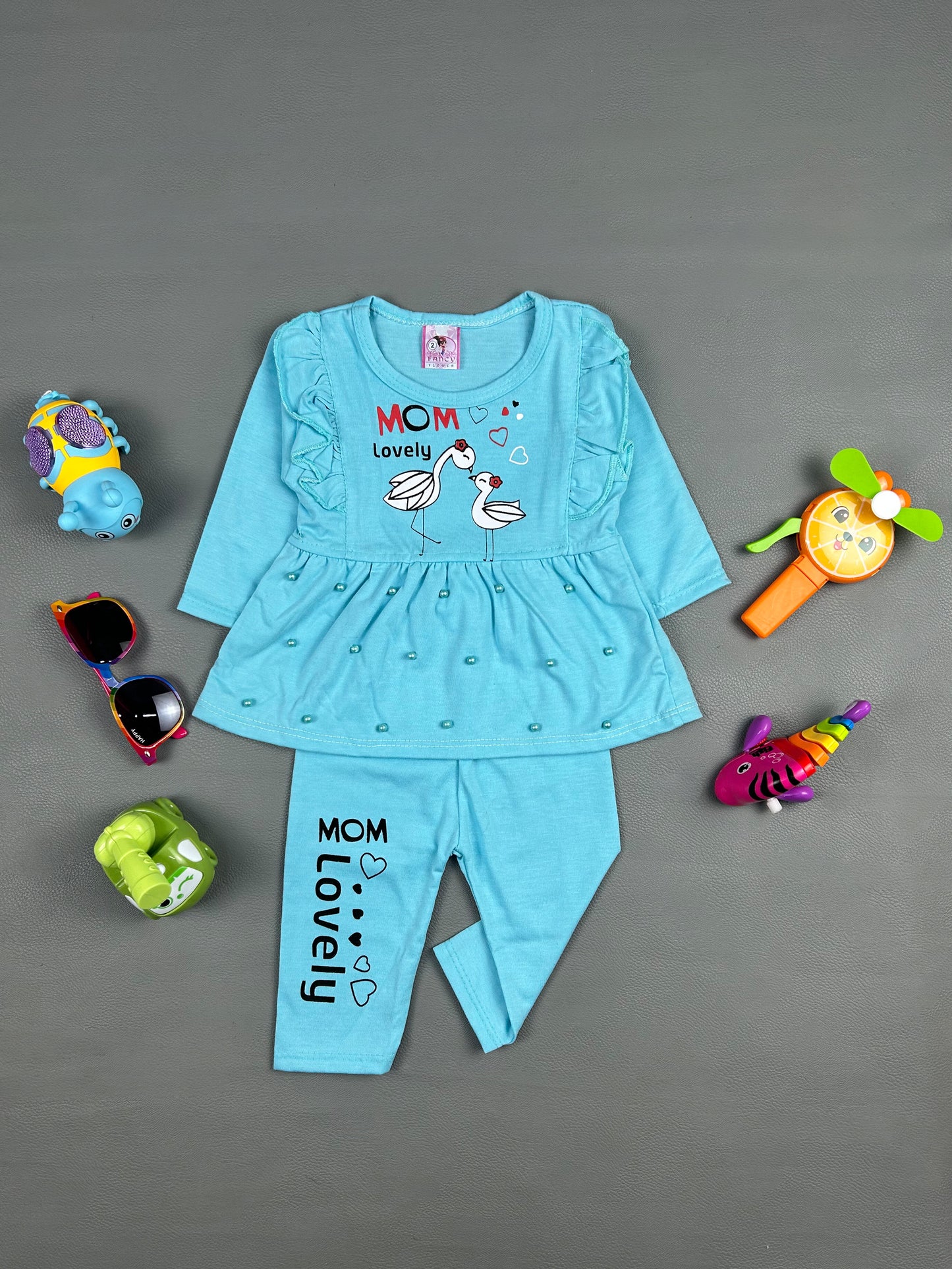 3Mth - 9Mth Lovely Blue Baby Suit For Newborn NBS255