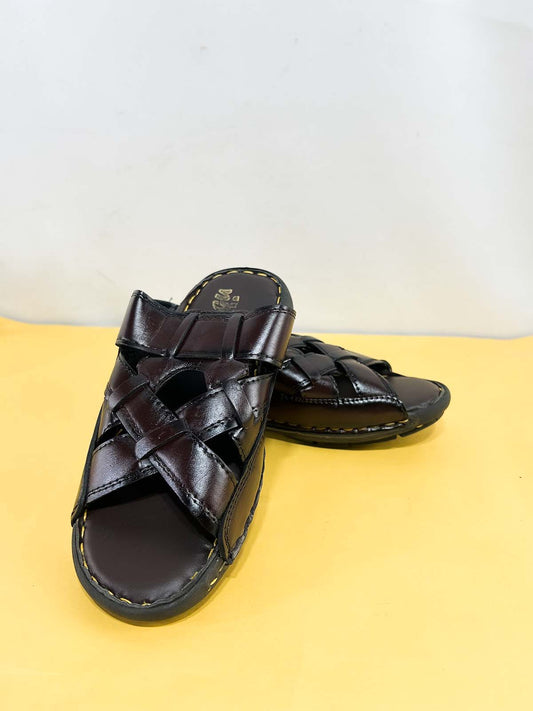 Brown Casual Slippers for Men MC147